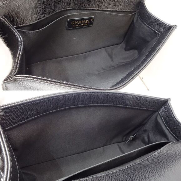 Chanel Chain Shoulder Bag Boy Caviar #132918C58B - Picture 8 of 9